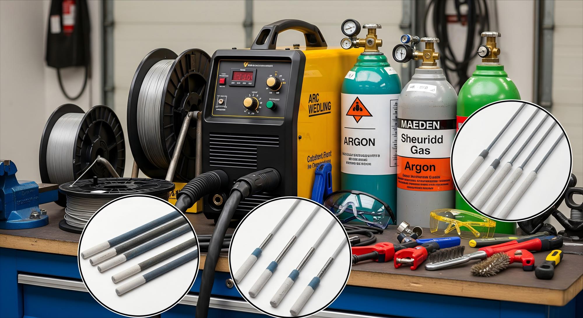 Arc welding tools and materials Arc welding tools and materials