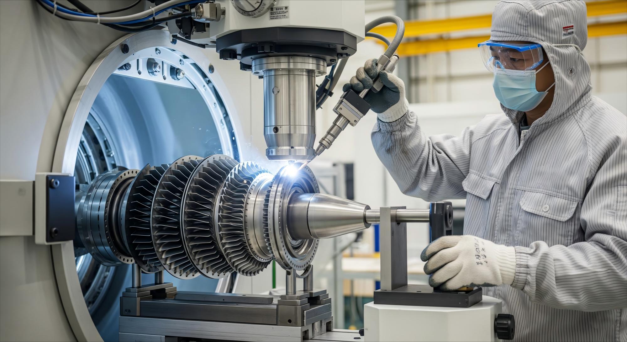 Electron beam welding of aircraft turbine blades Electron beam welding of aircraft turbine blades