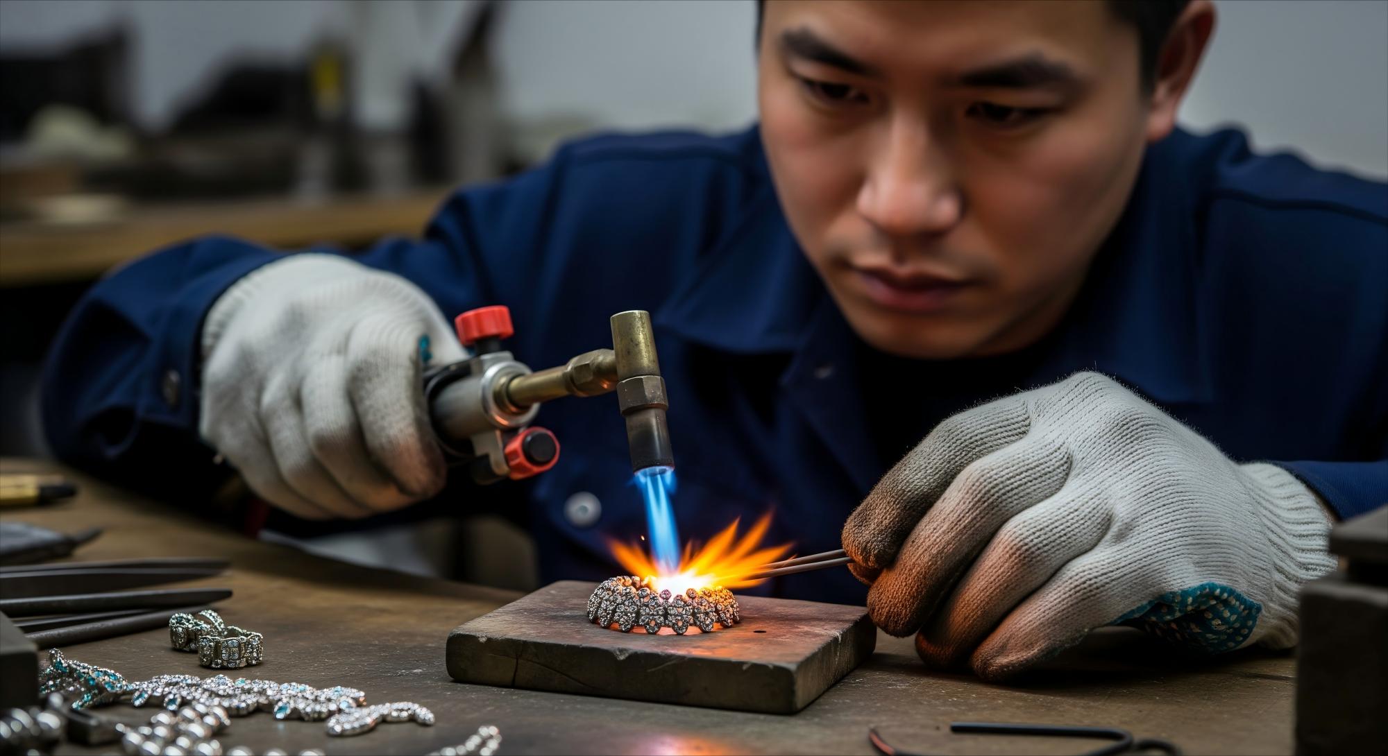 Gas welding jewelry Gas welding jewelry