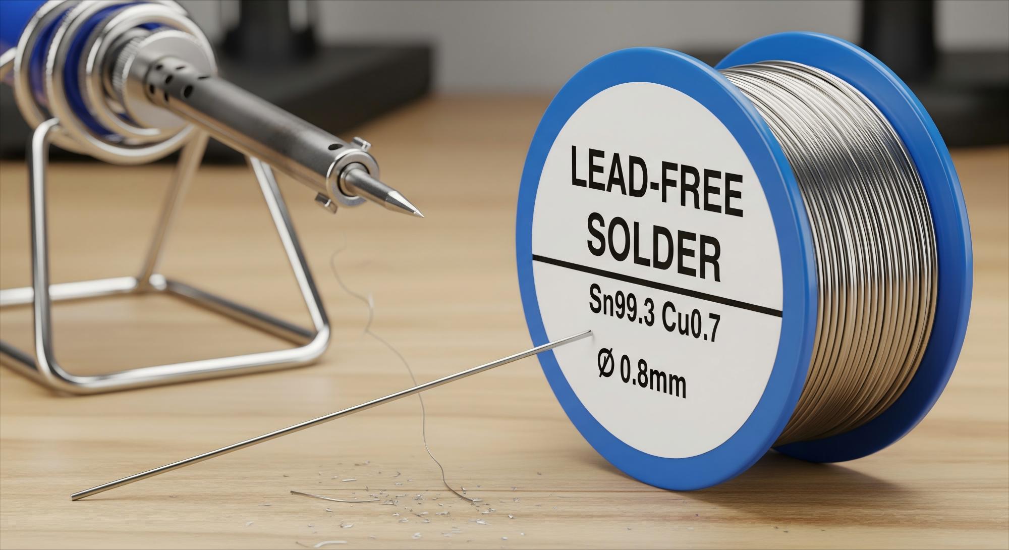 Lead-free solder for copper pipes