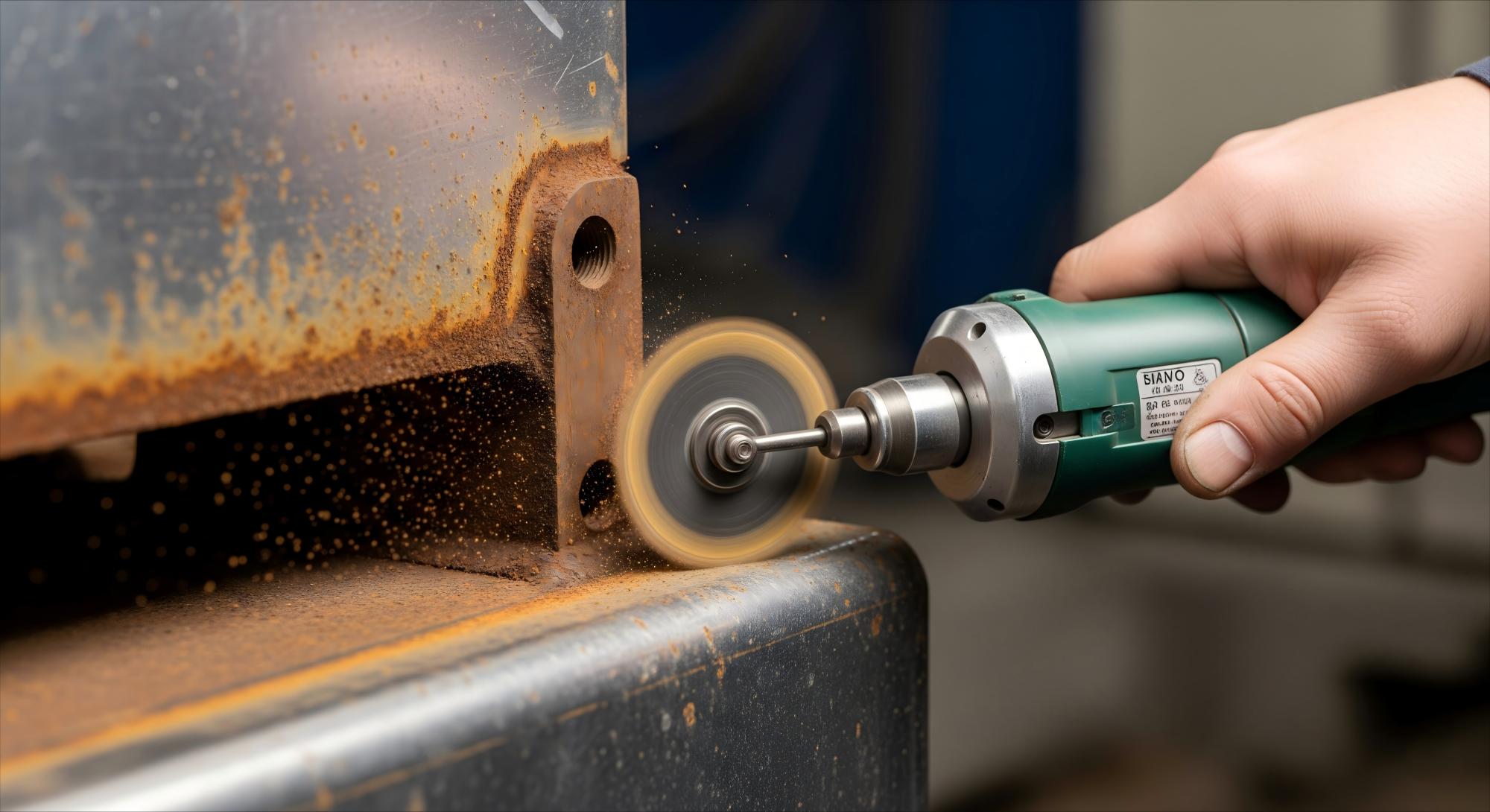 Mechanical rust removal Mechanical rust removal