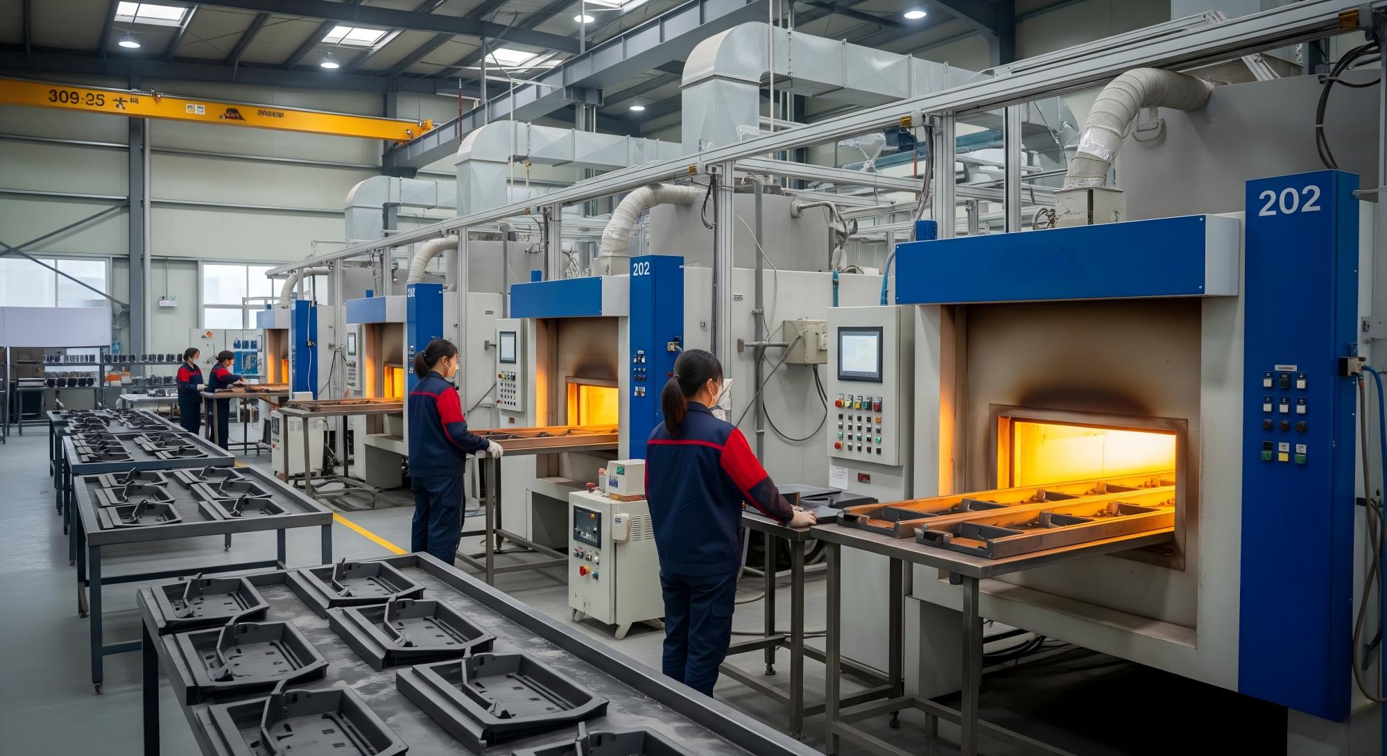 Powder coating baking workshop