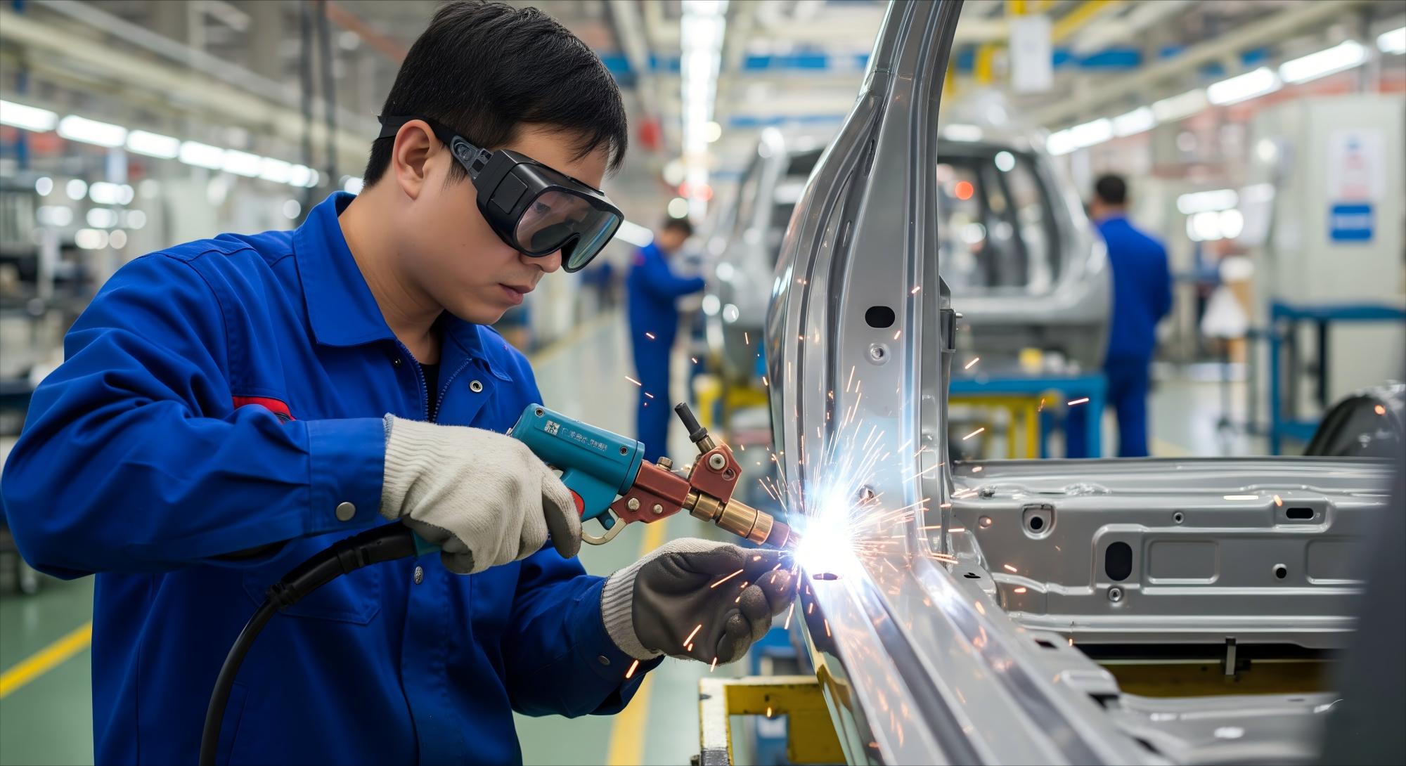 Resistance welding of automotive body Resistance welding of automotive body