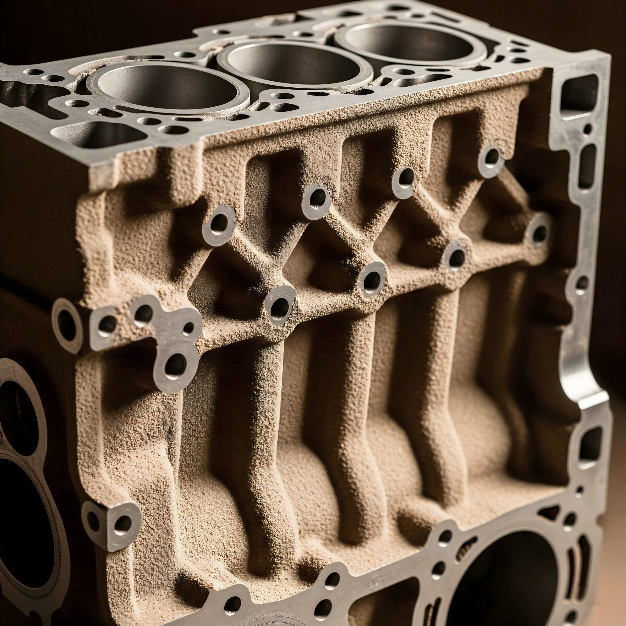 Sand casting auto cylinder part
