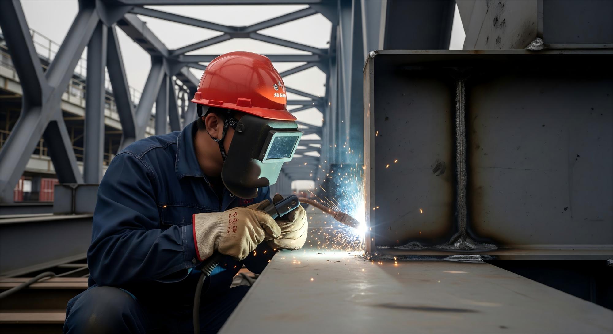 Welding bridge structures with flux-cored arc welding Welding bridge structures with flux-cored arc welding