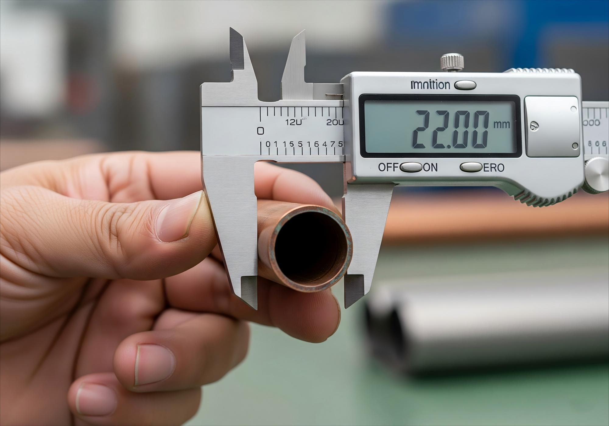 measure copper tubing