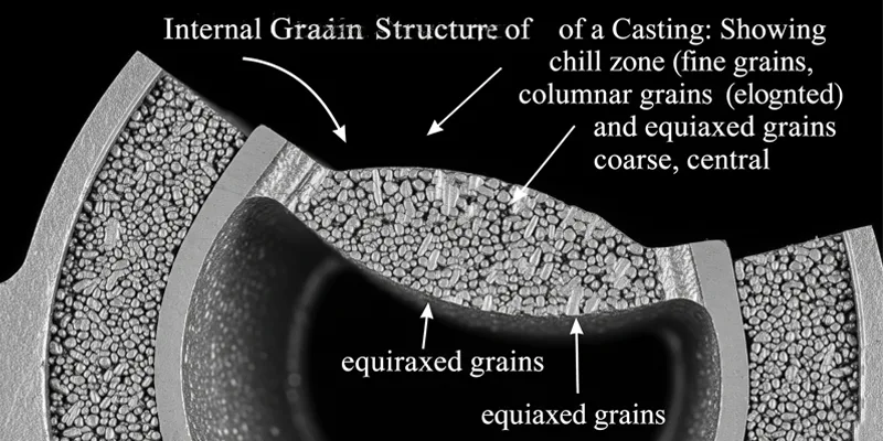 Casting properties Internal grain structure