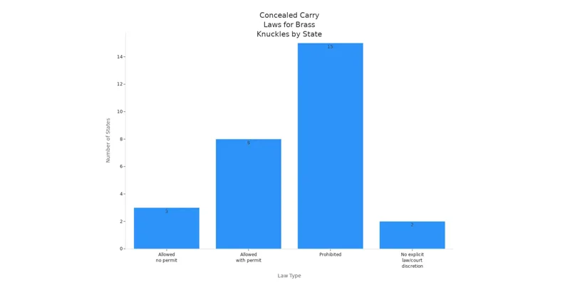 Concealed Carry Laws for Brass Knuckles by State