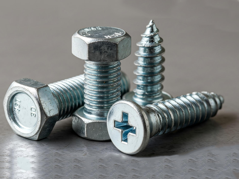 Galvanized steel fasteners
