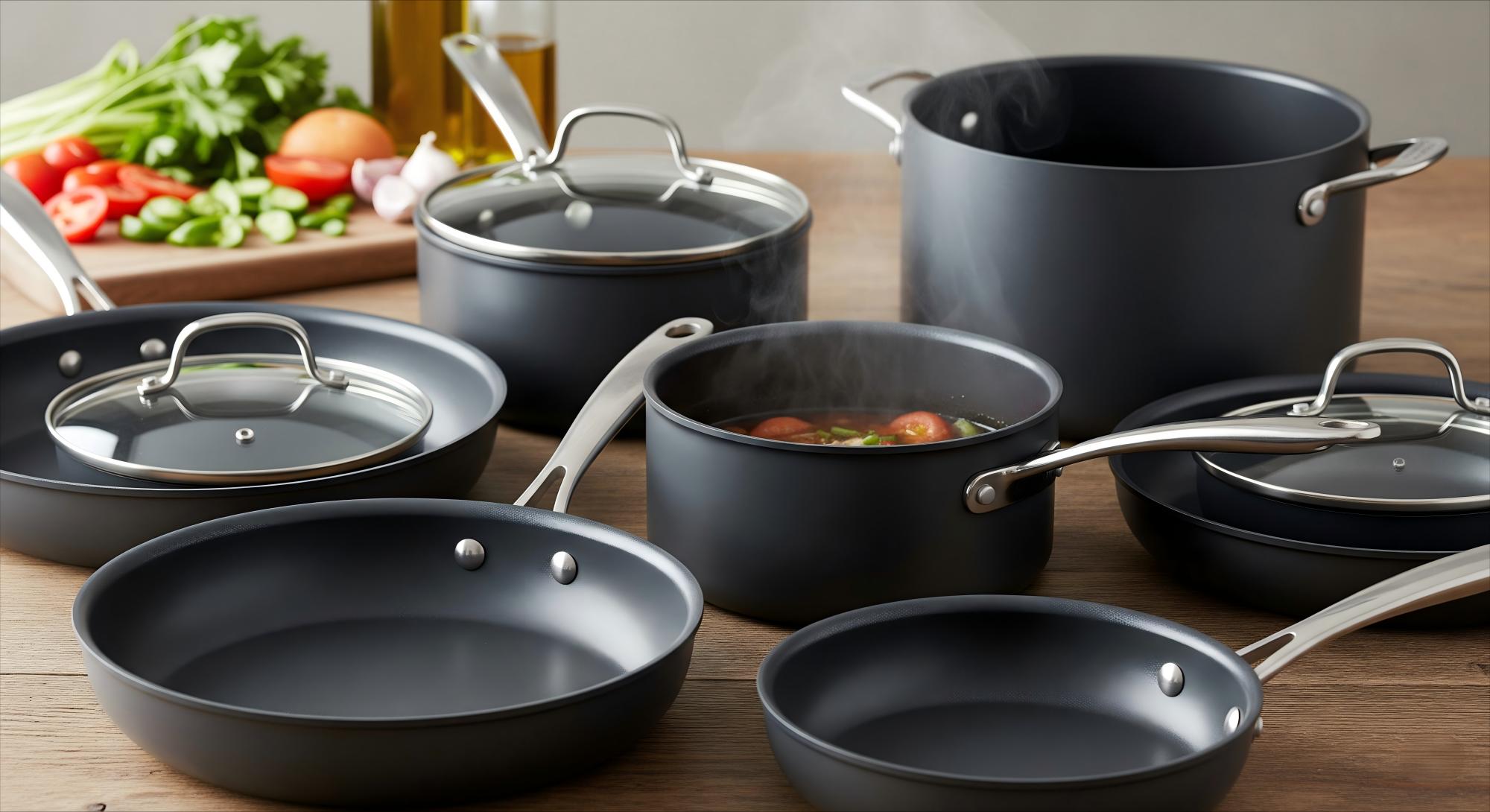 Hard anodized aluminum cookware Hard anodized aluminum cookware