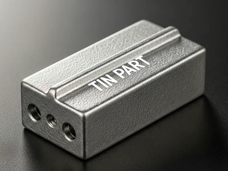 Low melting point metal parts