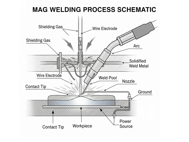 MAG welding process