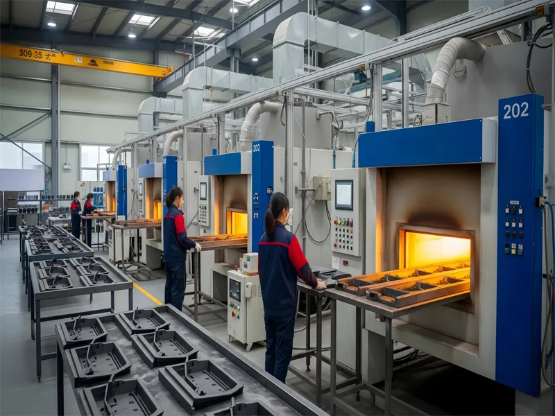 Powder coating baking workshop