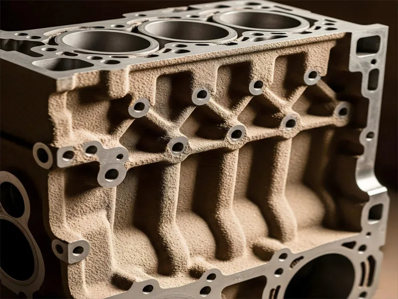Sand casting auto cylinder part