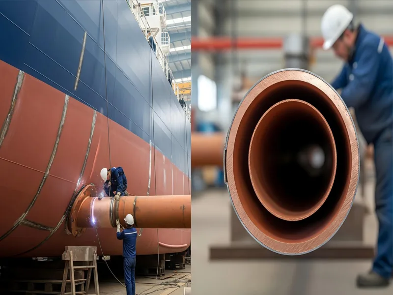 Ship pipes made of nickel alloy Ship pipes made of nickel alloy
