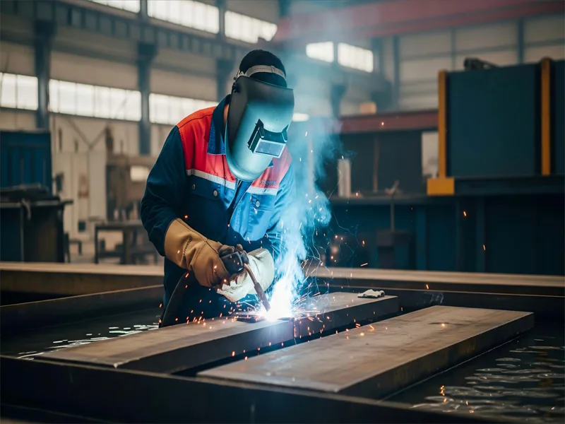 Submerged arc welding of thick steel plates Submerged arc welding of thick steel plates