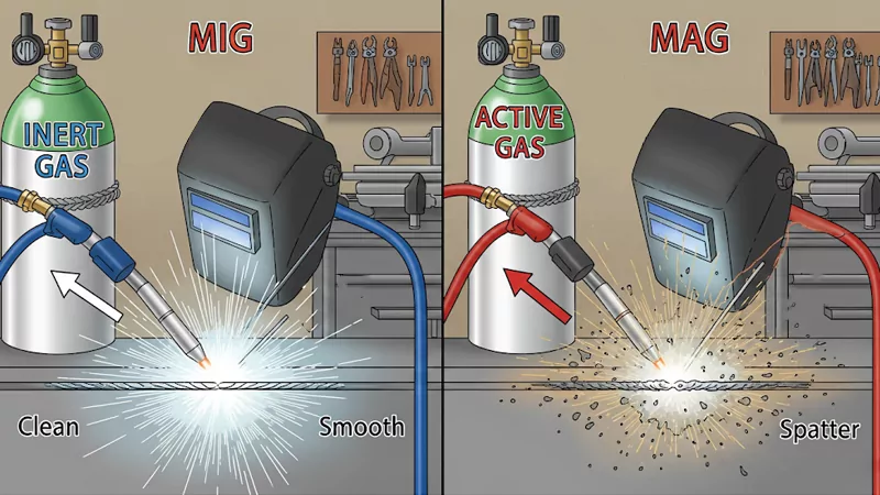 The differences between MIG and MAG welding gas supplies