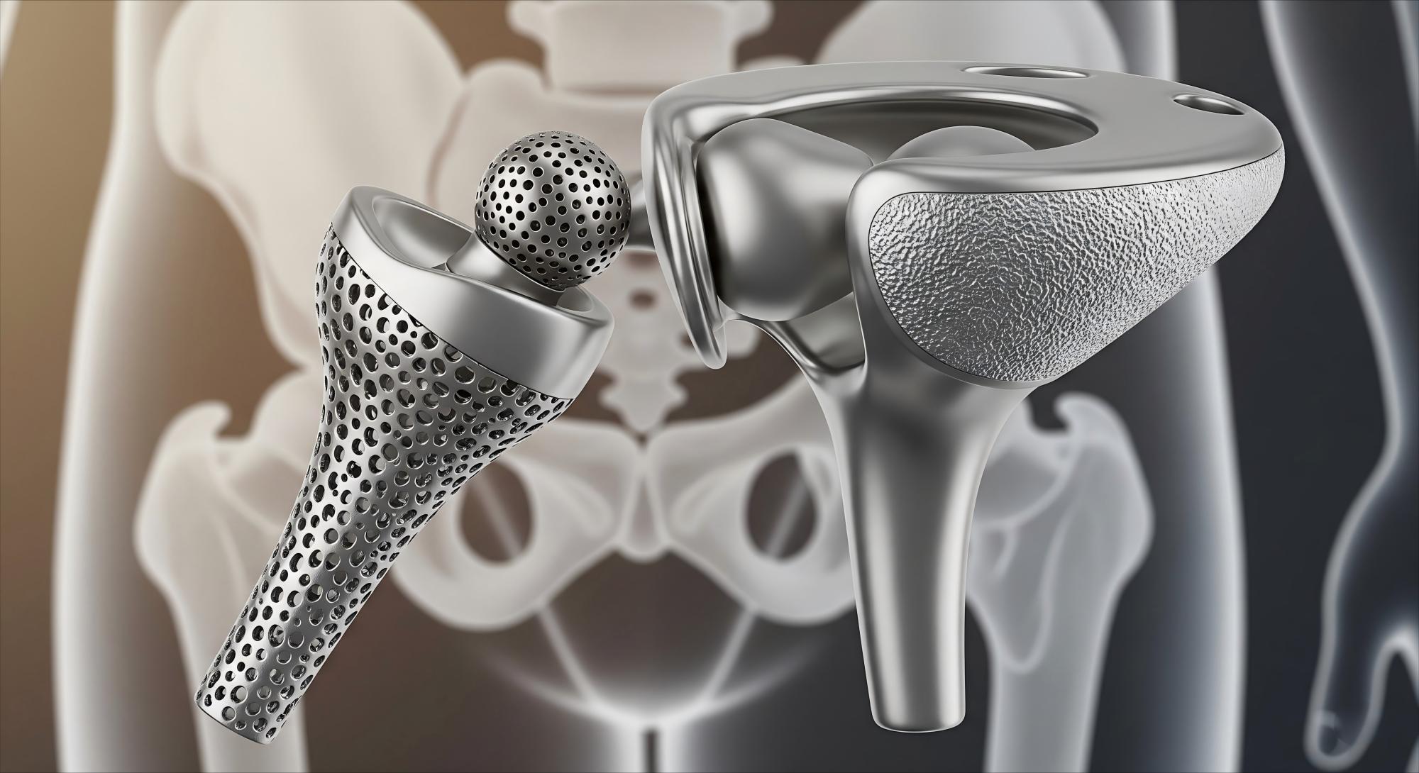 Titanium alloy bone implants