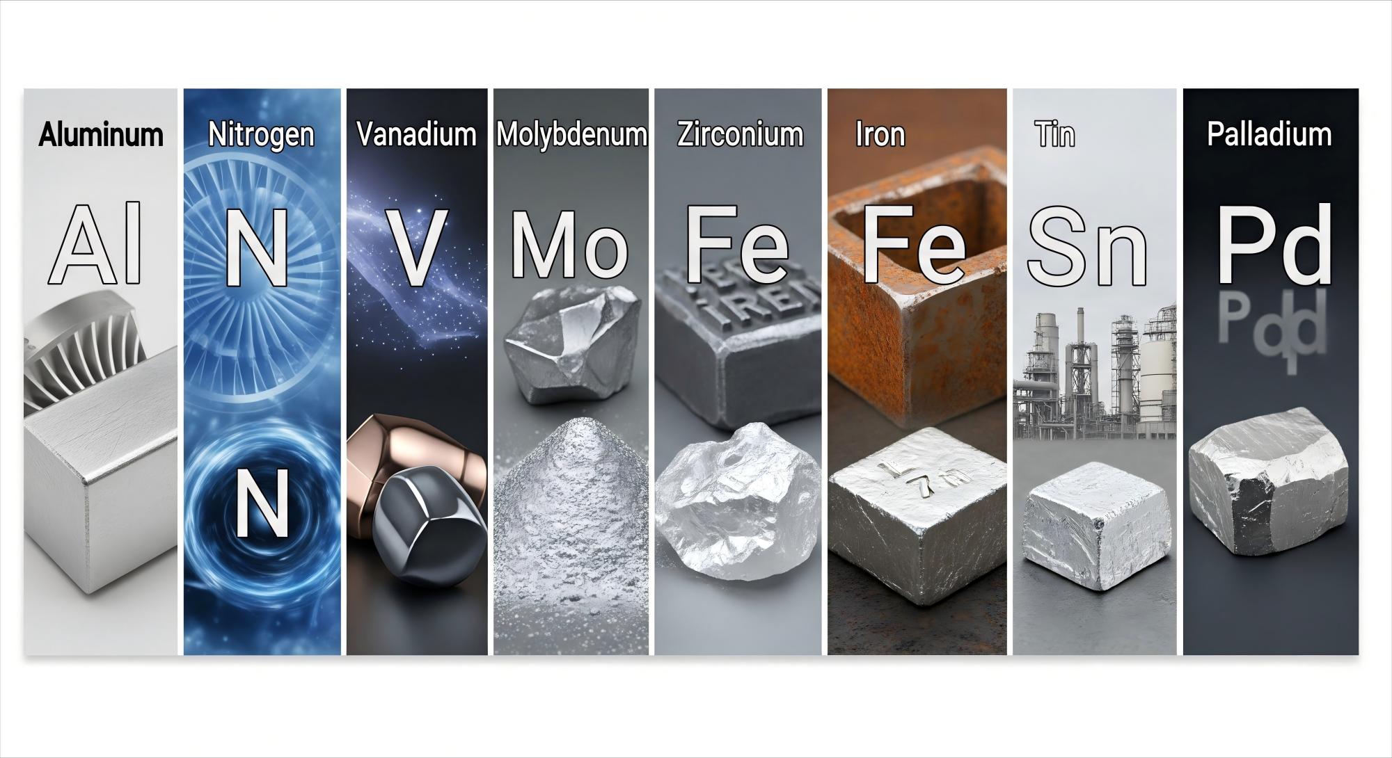 Titanium alloy elements