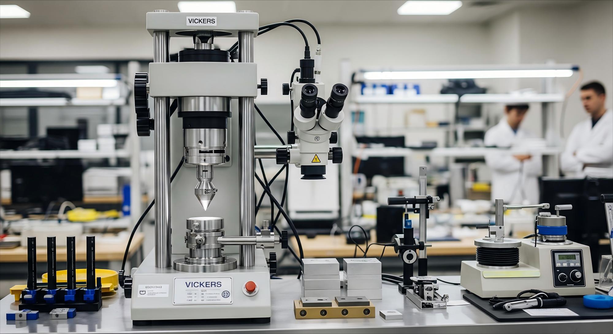 Vickers hardness teste
