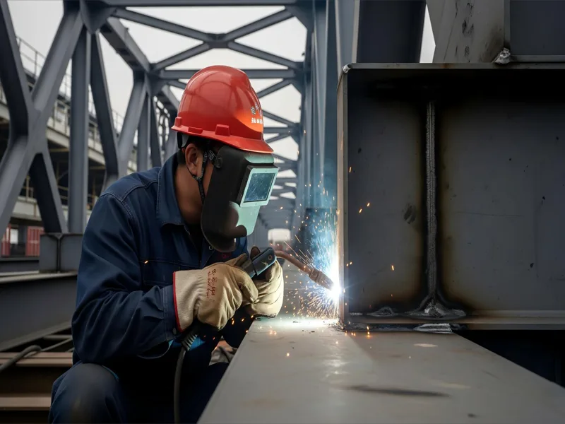 Welding bridge structures with flux-cored arc welding Welding bridge structures with flux-cored arc welding