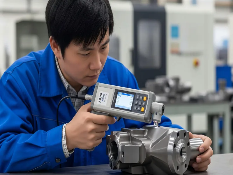 XRF testing of carbon steel parts XRF testing of carbon steel parts