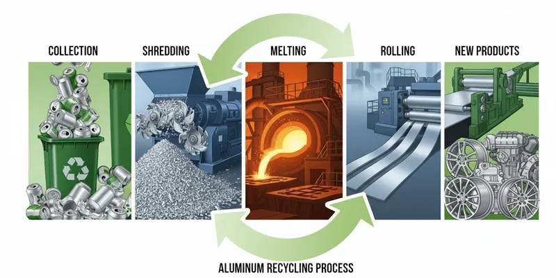 Aluminum recycling process Aluminum recycling process