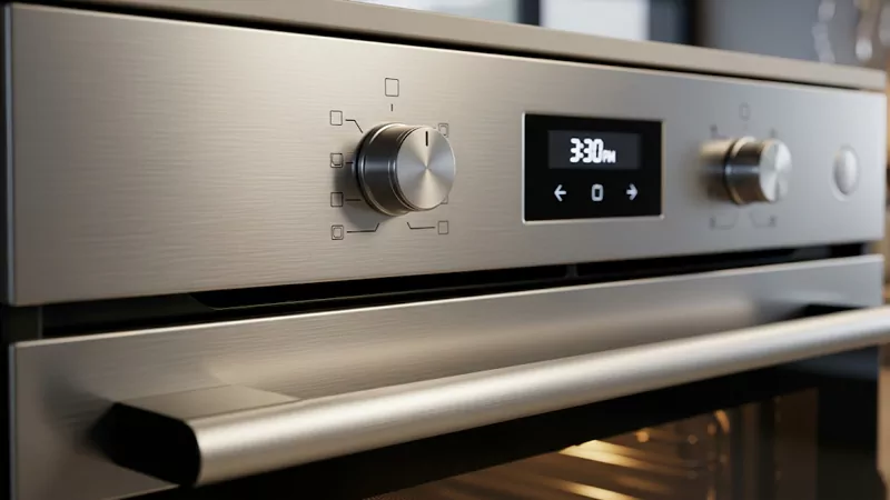 Baked on brushed metal finish
