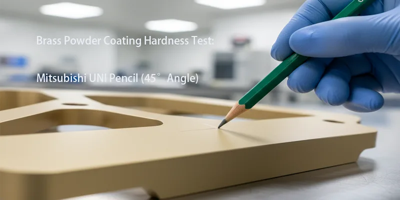 Brass powder coating hardness test Brass powder coating hardness test