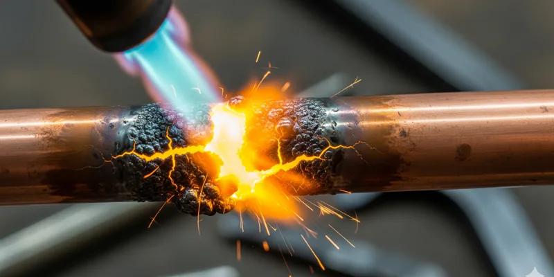 Copper annealing overheating Copper annealing overheating