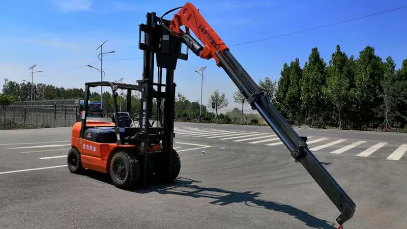 Customized forklift boom