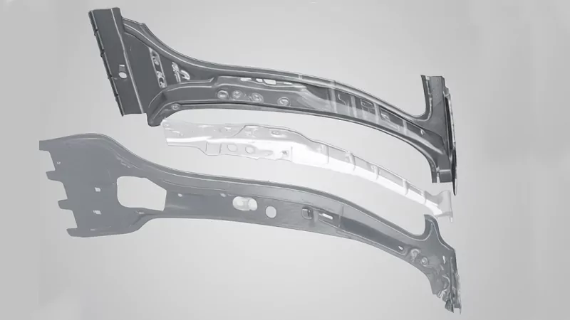 Hydraulic molded car frame Hydraulic-molded car frame