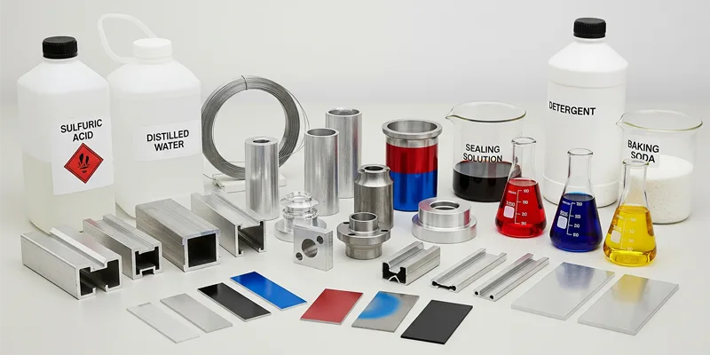 Materials required for anodized aluminum Materials required for anodized aluminum