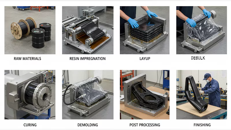 Professional production of carbon fiber parts
