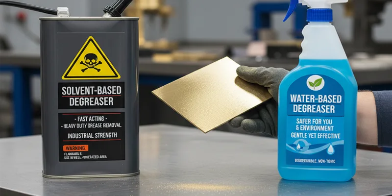 Solvent Based vs. Water Based Brass Degreasing Solvent-Based vs. Water-Based Brass Degreasing