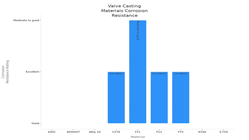 Valve Casting materials corrosion resistance Valve Casting materials corrosion resistance