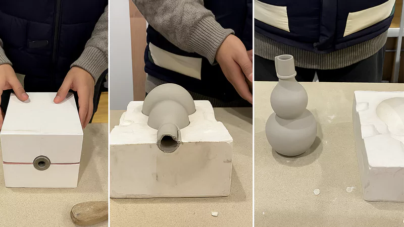 slip casting unmold the Piece