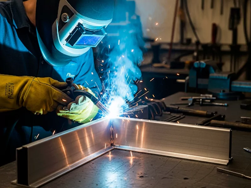 weld aluminum parts